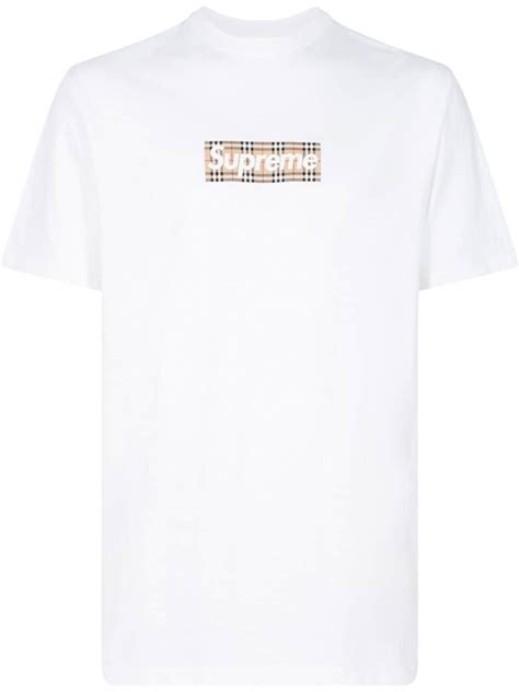 supreme x burberry tshirt|Burberry x supreme jeans.